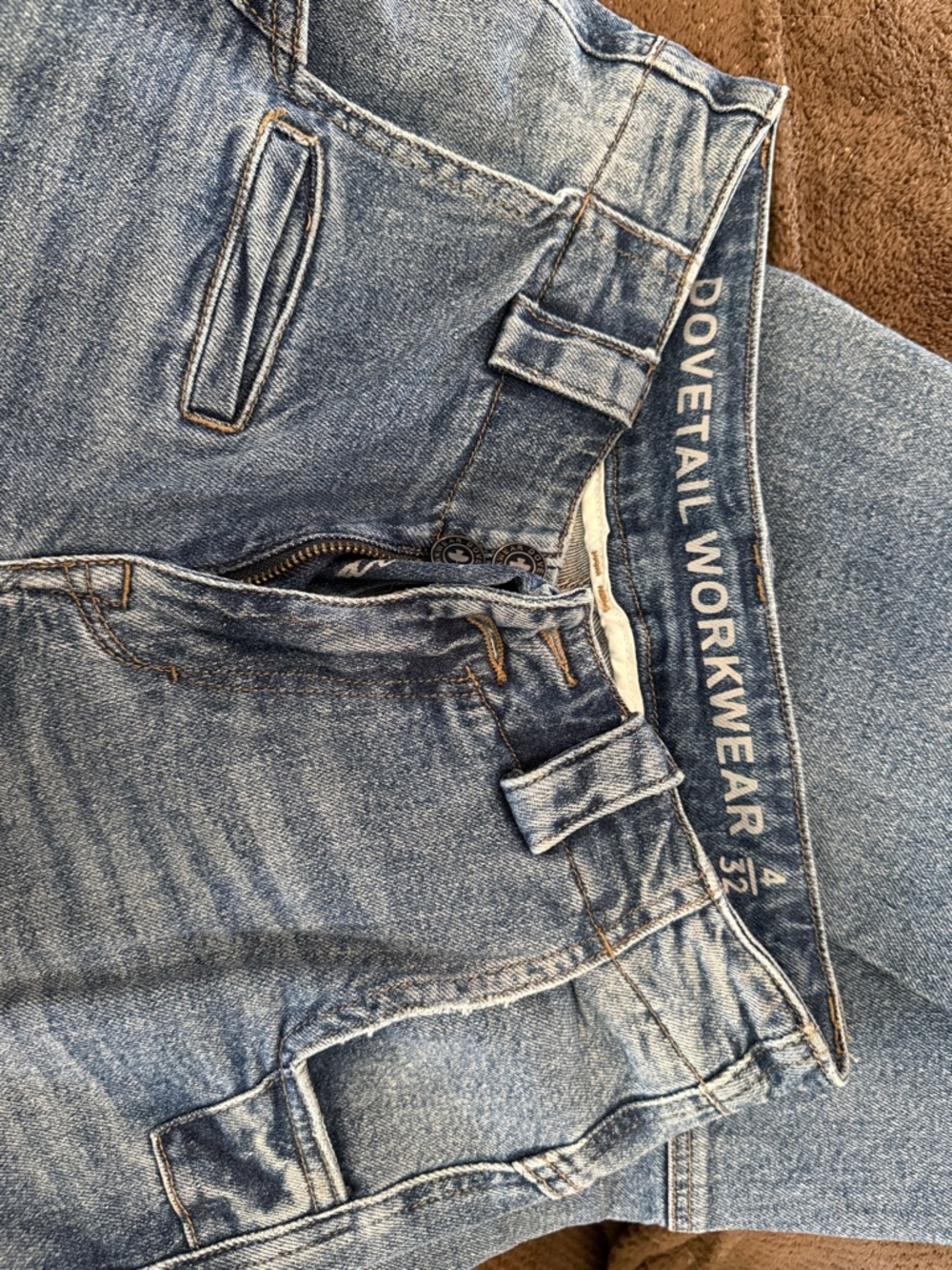 Dovetail Workwear Women's Straight Leg Jeans — Light Blue